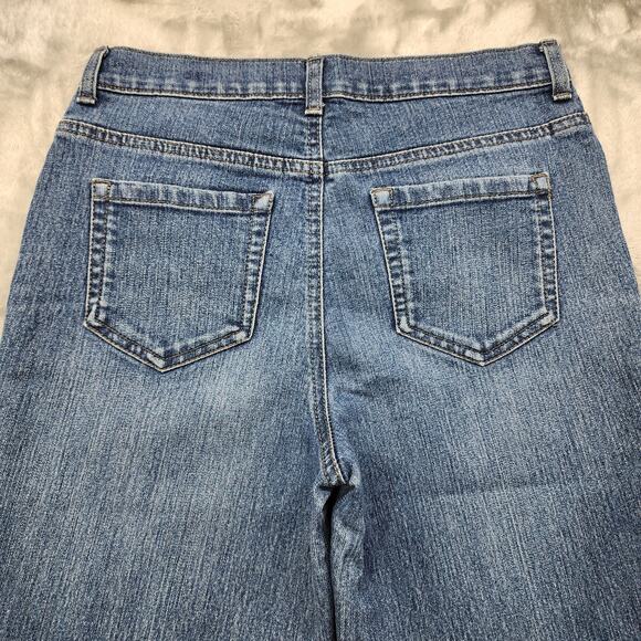 Style&Co Jeans Womens 6 Blue High Rise Straight Leg Stretch Denim Causal Classic - Picture 5 of 15